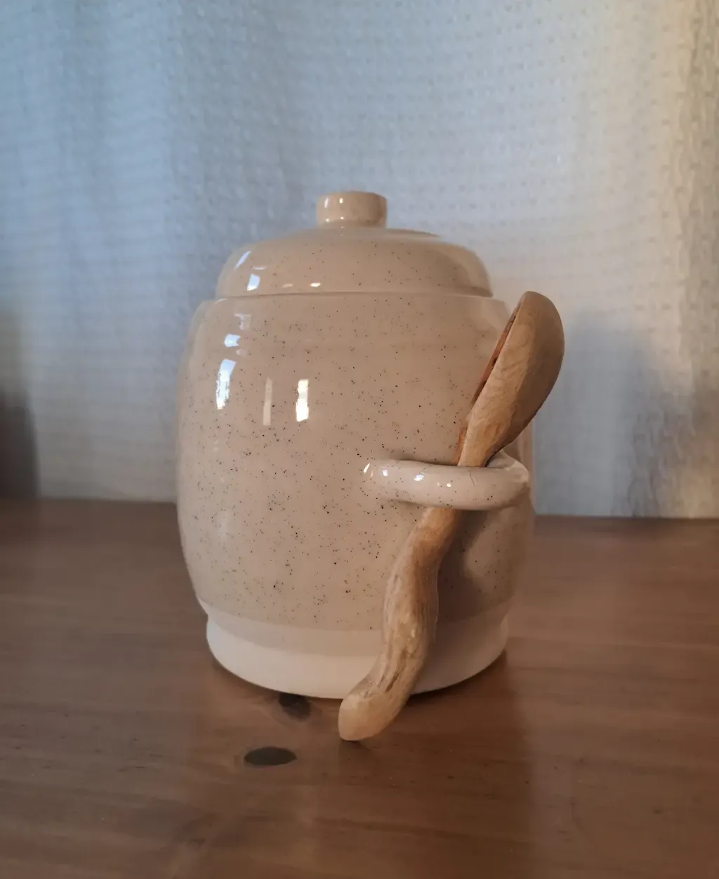 Frasco Artesanal Jaspeado con Cuchara